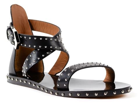 givenchy elegant studded sandals|Givenchy 4g flat sandals.